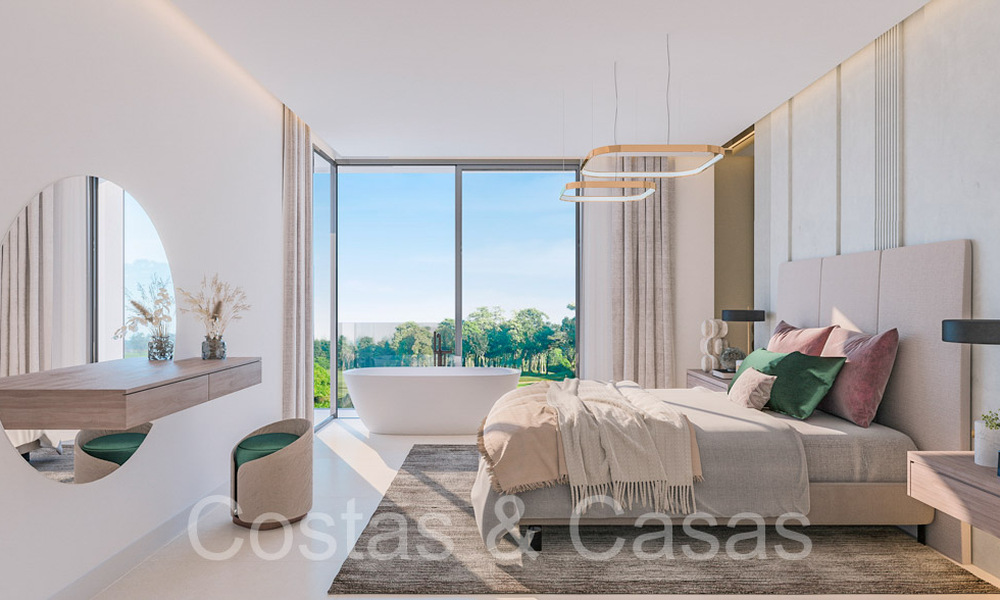 LAATSTE WONING! Nieuw project met moderne luxewoningen te koop grenzend aan de golfbaan in Mijas, Costa del Sol 64611