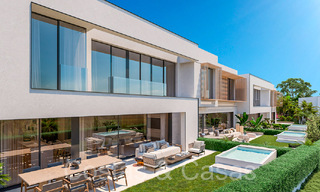 Nieuw project met moderne luxewoningen te koop grenzend aan de golfbaan in Mijas, Costa del Sol 64612 