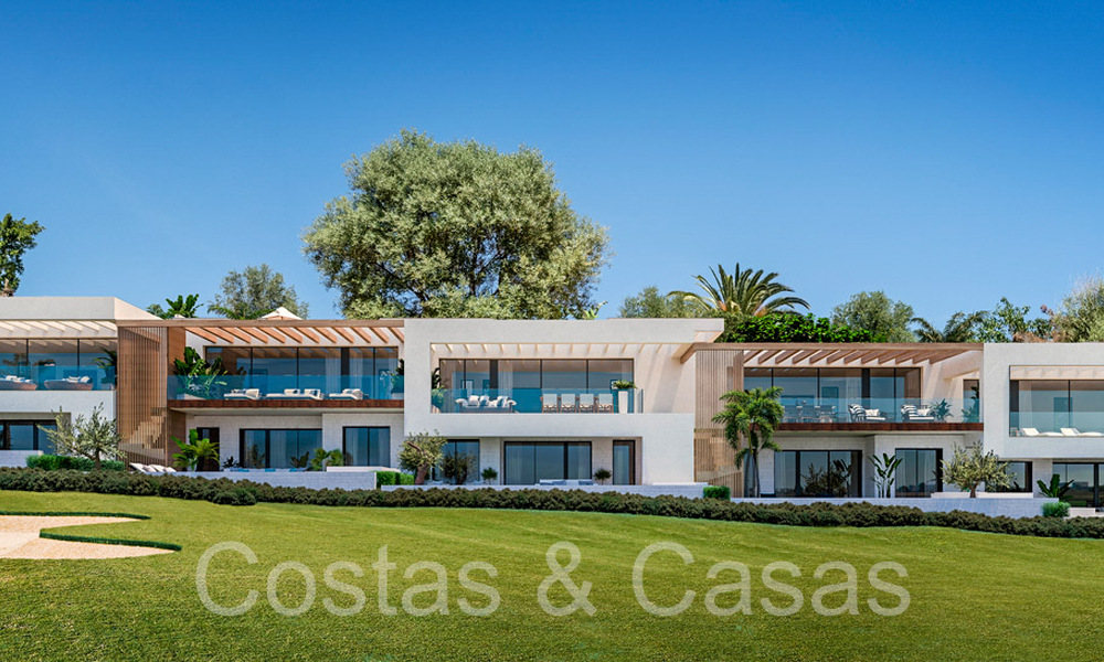 Nieuw project met moderne luxewoningen te koop grenzend aan de golfbaan in Mijas, Costa del Sol 64613