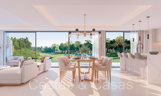 LAATSTE WONING! Nieuw project met moderne luxewoningen te koop grenzend aan de golfbaan in Mijas, Costa del Sol 64616 