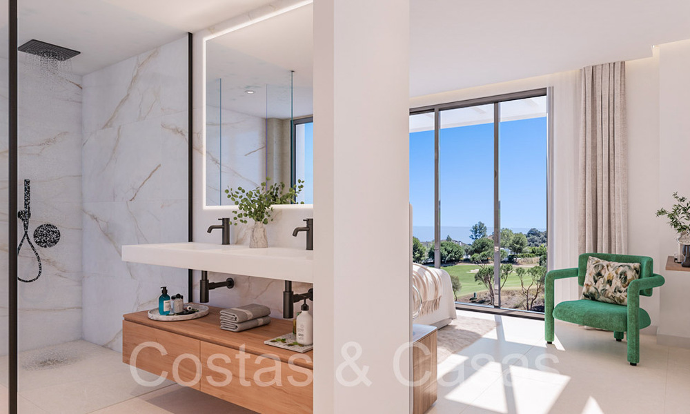 LAATSTE WONING! Nieuw project met moderne luxewoningen te koop grenzend aan de golfbaan in Mijas, Costa del Sol 64618