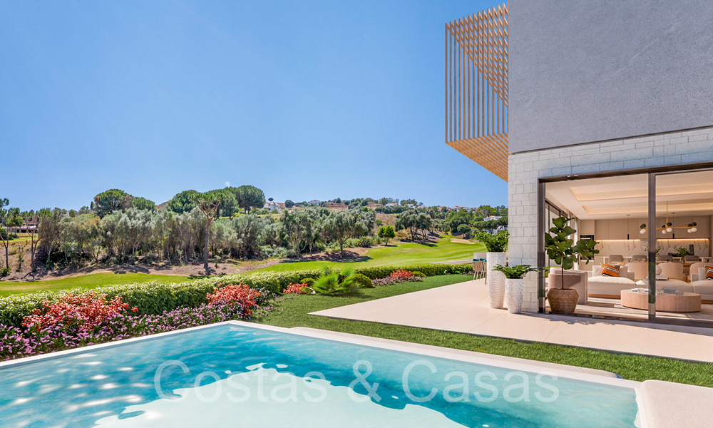 Nieuw project met moderne luxewoningen te koop grenzend aan de golfbaan in Mijas, Costa del Sol 64619