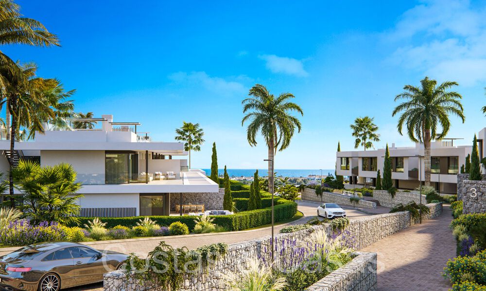 Nieuwe, modernistische huizen te koop direct aan de golfbaan in Oost-Marbella 64757