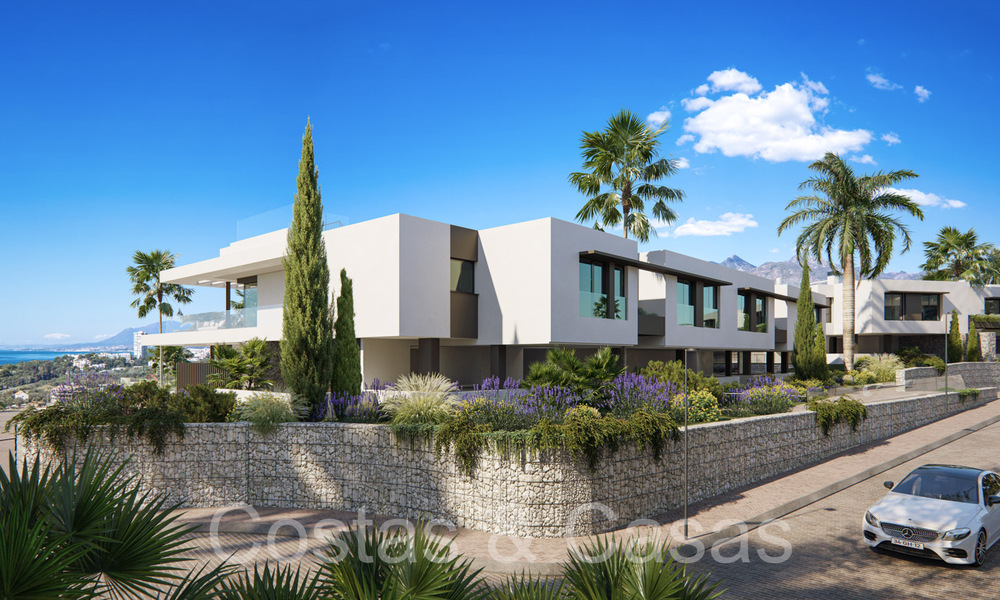 Nieuwe, modernistische huizen te koop direct aan de golfbaan in Oost-Marbella 64758