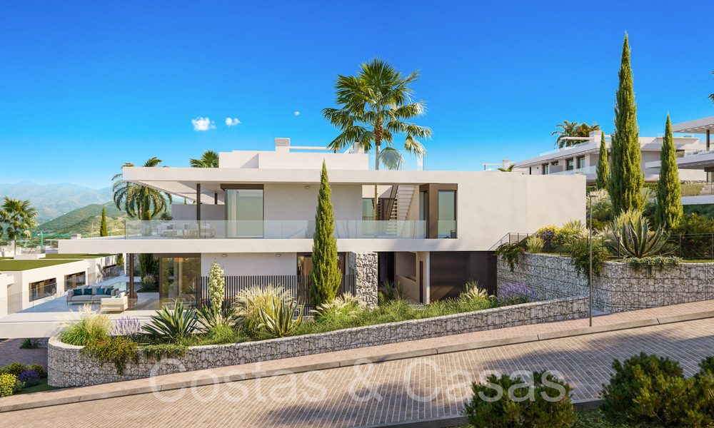 Nieuwe, modernistische huizen te koop direct aan de golfbaan in Oost-Marbella 64764