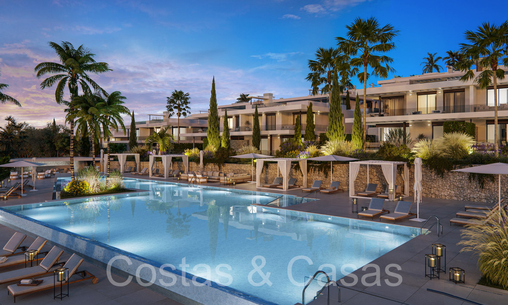Nieuwe, modernistische huizen te koop direct aan de golfbaan in Oost-Marbella 64769