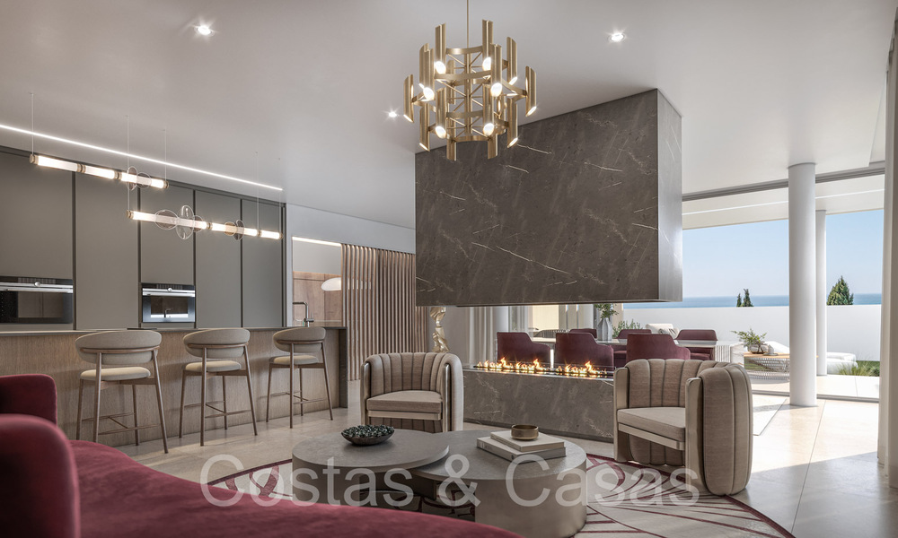 Laatste villa's! Energie-efficiënte nieuwbouwvilla te koop met zeezicht net buiten het centrum van Estepona 64793