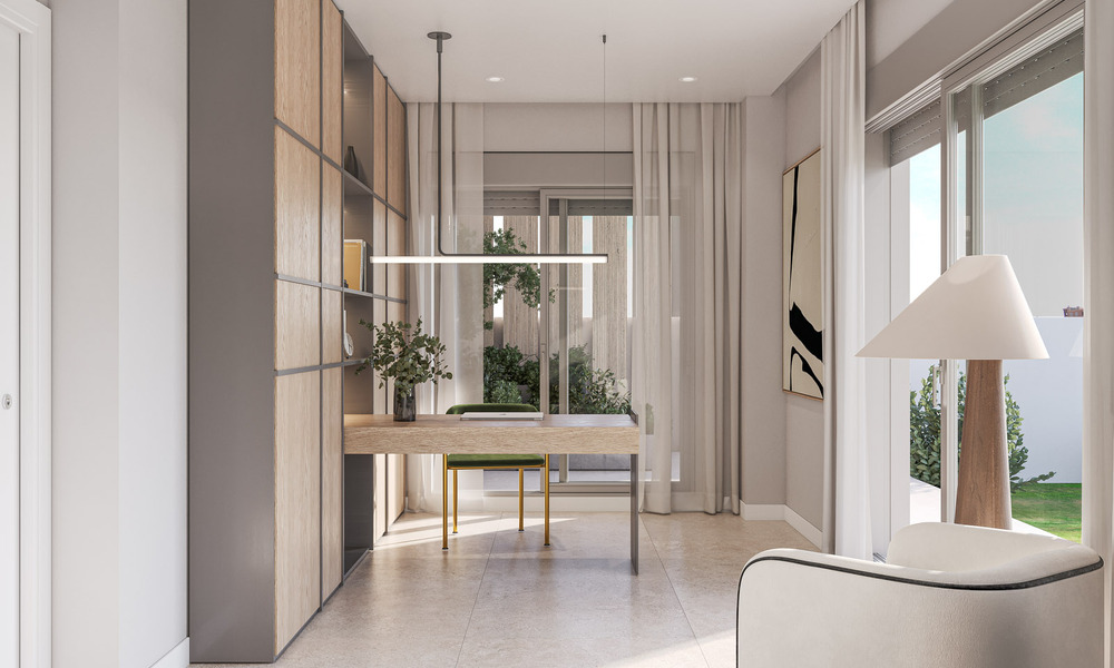 Laatste villa's! Energie-efficiënte nieuwbouwvilla te koop met zeezicht net buiten het centrum van Estepona 64799