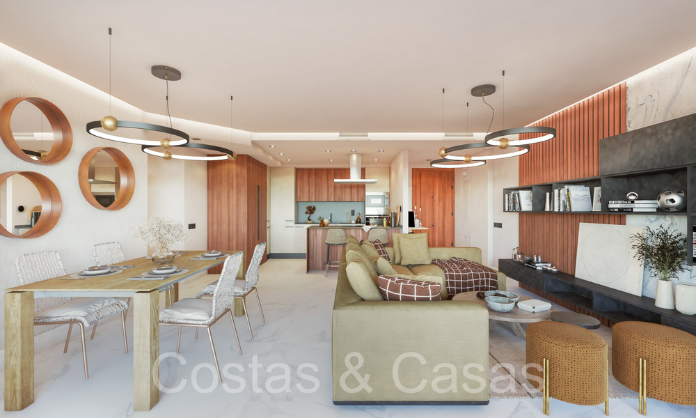 Moderne nieuwbouwappartementen te koop o/e steenworp v/h centrum e/h strand in San Pedro Playa, Marbella 64901