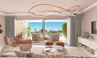 Moderne nieuwbouwappartementen te koop o/e steenworp v/h centrum e/h strand in San Pedro Playa, Marbella 64918 