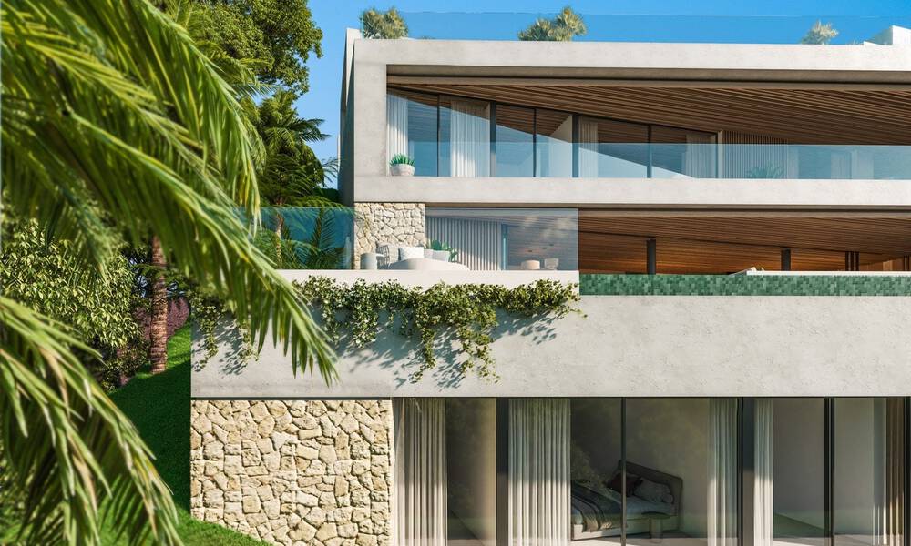 Bouwgrond + prestigieus villaproject te koop eerstelijnsgolf in Nueva Andalucia, Marbella 64970