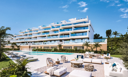 Nieuwe, eigentijdse luxe appartementen met zeezicht te koop in Manilva, Costa del Sol 65078