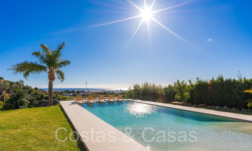 Andalusisch luxe landgoed met gastenverblijf en subliem zeezicht te koop in de heuvels van Estepona 65126