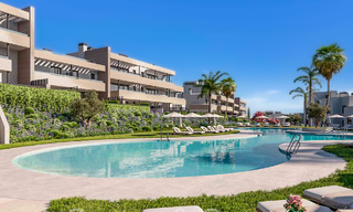 Nieuwbouwappartementen met avant-gardist ontwerp te koop, frontlijn golf in Casares, Costa del Sol 65355 