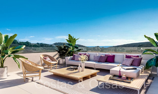 Nieuwbouwappartementen met avant-gardist ontwerp te koop, frontlijn golf in Casares, Costa del Sol 65356 