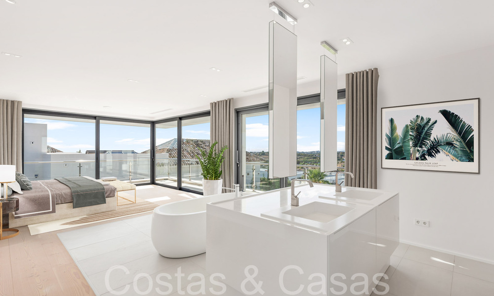 Nieuwe villa met moderne bouwstijl te koop in Nueva Andalucia’s golfvallei, Marbella 65919