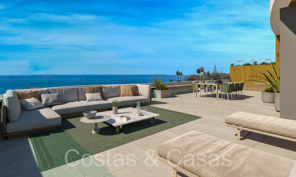 Nieuwe, geavanceerd luxe appartementen te koop met panoramisch zeezicht in Mijas, Costa del Sol 65545