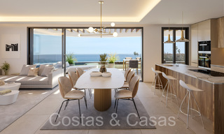 Nieuwe, geavanceerd luxe appartementen te koop met panoramisch zeezicht in Mijas, Costa del Sol 65549 