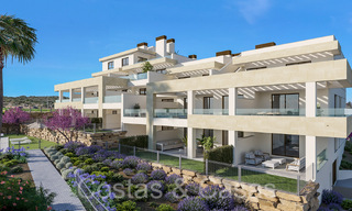 Contemporaine nieuwbouwappartementen te koop op loopafstand van het strand en zeezicht, nabij Estepona centrum 65557 
