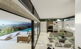 Off-plan architectonische nieuwbouwvilla te koop in de heuvels van Mijas Pueblo, Costa del Sol 65809 