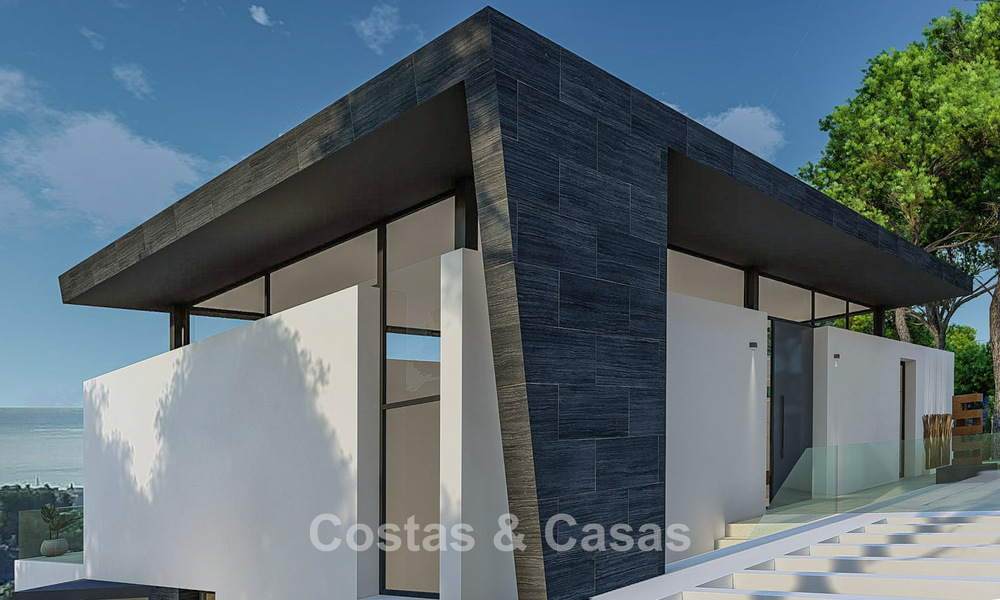 Off-plan architectonische nieuwbouwvilla te koop in de heuvels van Mijas Pueblo, Costa del Sol 779967