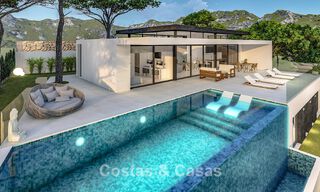 Off-plan architectonische nieuwbouwvilla te koop in de heuvels van Mijas Pueblo, Costa del Sol 779970 