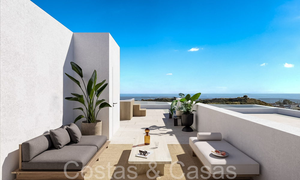 Nieuwe, energiezuinige moderne woningen met zeezicht te koop in Mijas, Costa del Sol 66443