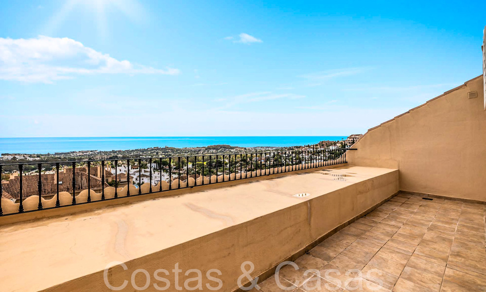 Prachtig dubbel penthouse met zeezicht te koop in een 5-sterren complex in Nueva Andalucia, Marbella 66691