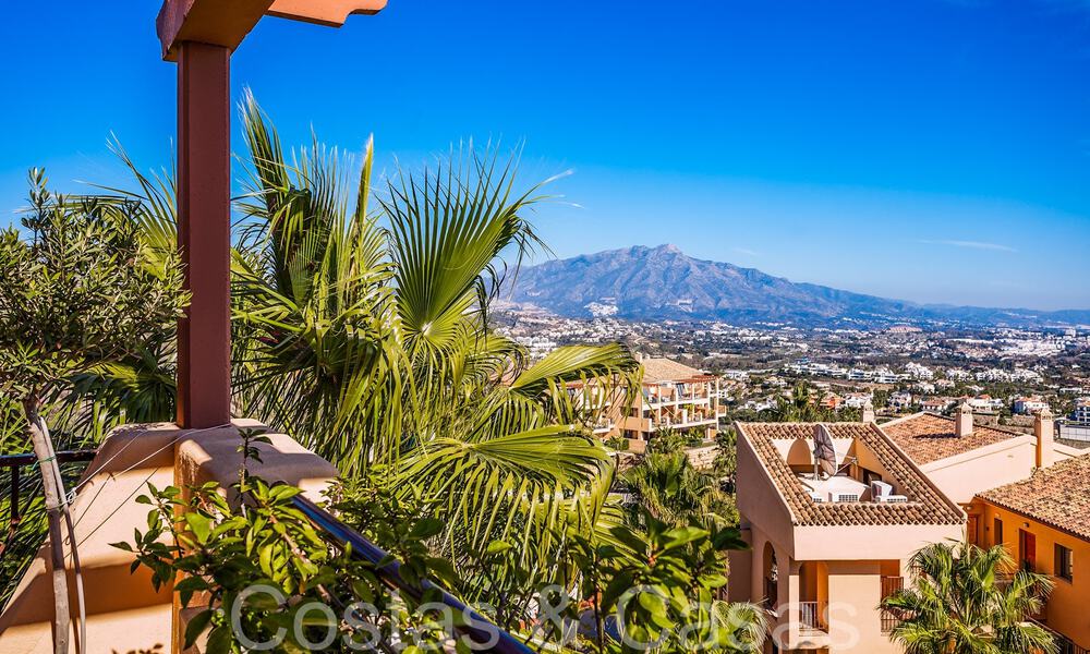 Instapklaar, luxe penthouse met panoramische zichten op golf, zee en bergen te koop in Benahavis - Marbella 66938