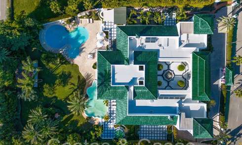 Paleiselijke villa met Moors-Andalusische bouwstijl te koop, omringd door golfbanen in Nueva Andalucia’s golfvallei, Marbella 67089