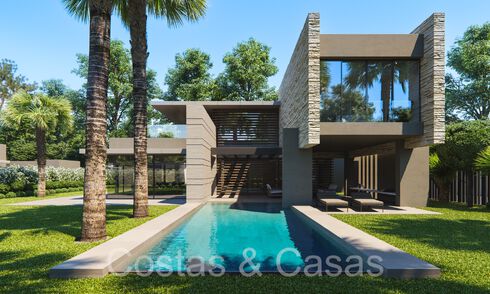 3 Gloednieuwe eigentijdse villa’s te koop, enkele stappen verwijderd van het strand van San Pedro, Marbella 68208