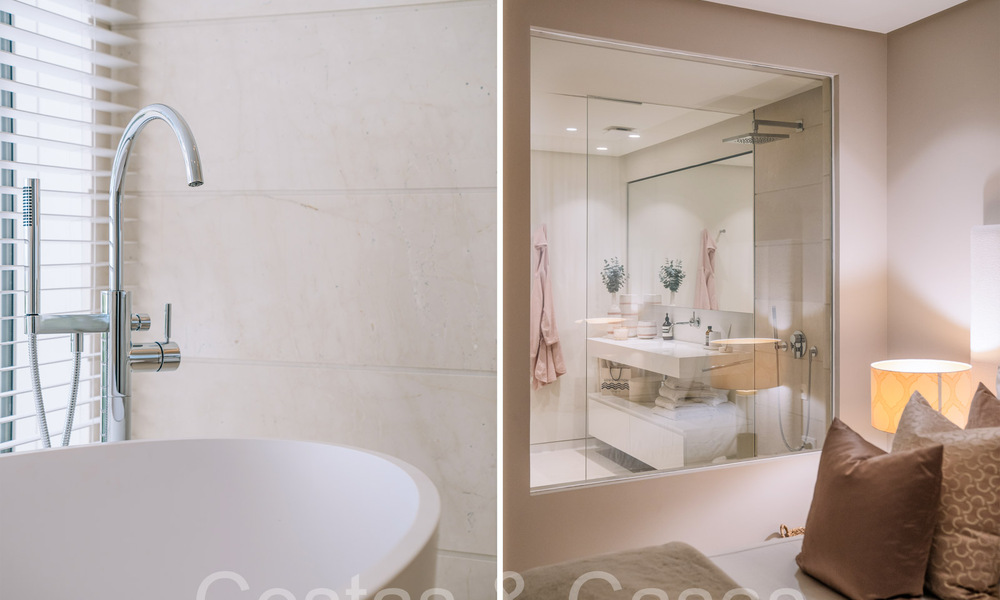 Instapklaar! Eigentijds tuinappartement met prachtig zeezicht te koop, op korte rijafstand van Marbella centrum 68674