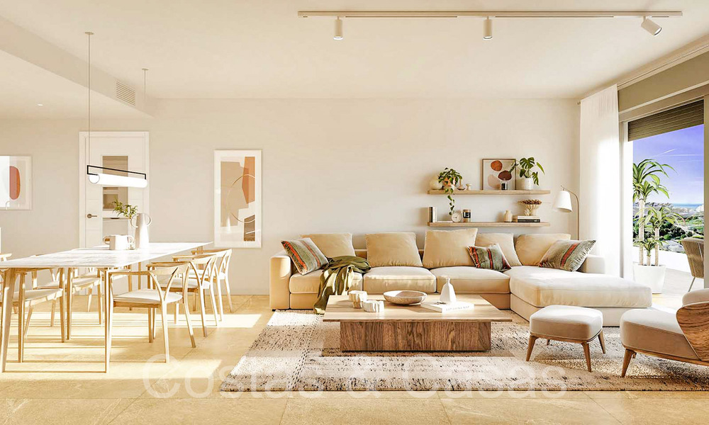 Nieuwe, eigentijdse appartementen met zeezicht te koop op loopafstand van Estepona centrum en het strand. 69407