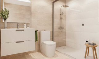 Nieuwe, eigentijdse appartementen met zeezicht te koop op loopafstand van Estepona centrum en het strand. 69411 