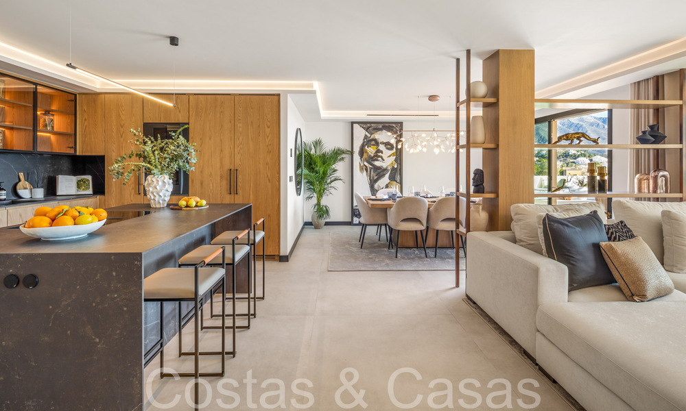 Eersteklas duplex penthouse met panoramisch zeezicht en eigen dompelbad te koop in Nueva Andalucia, Marbella 69475