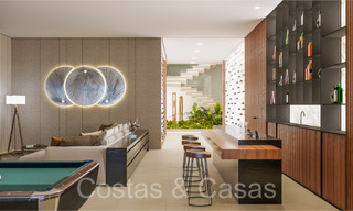 Architectonische nieuwbouwvilla te koop, met panoramisch zeezicht in een gated community in Benahavis - Marbella 69535 