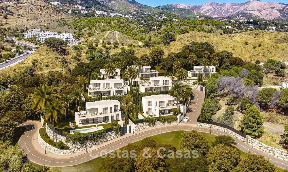 7 geavanceerde nieuwbouwvilla’s met panoramisch zeezicht te koop in de heuvels van Mijas Pueblo, Costa del Sol 787742