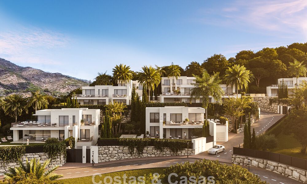 7 geavanceerde nieuwbouwvilla’s met panoramisch zeezicht te koop in de heuvels van Mijas Pueblo, Costa del Sol 787746