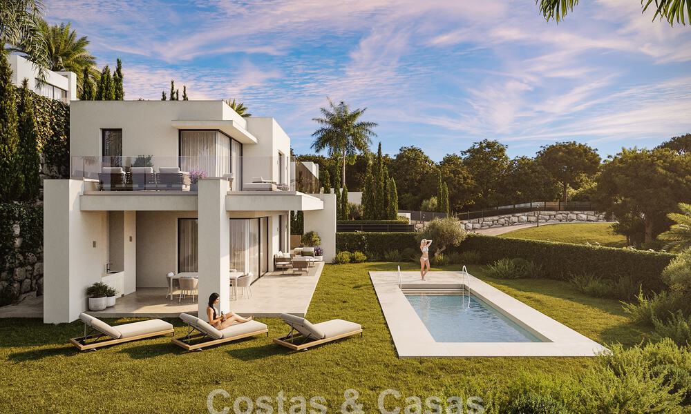 7 geavanceerde nieuwbouwvilla’s met panoramisch zeezicht te koop in de heuvels van Mijas Pueblo, Costa del Sol 787747