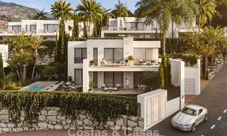 7 geavanceerde nieuwbouwvilla’s met panoramisch zeezicht te koop in de heuvels van Mijas Pueblo, Costa del Sol 787756 