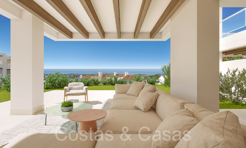 Moderne nieuwbouwappartementen in eigentijdse stijl te koop met ruim terras en prachtig zeezicht in Benahavis - Marbella 70133