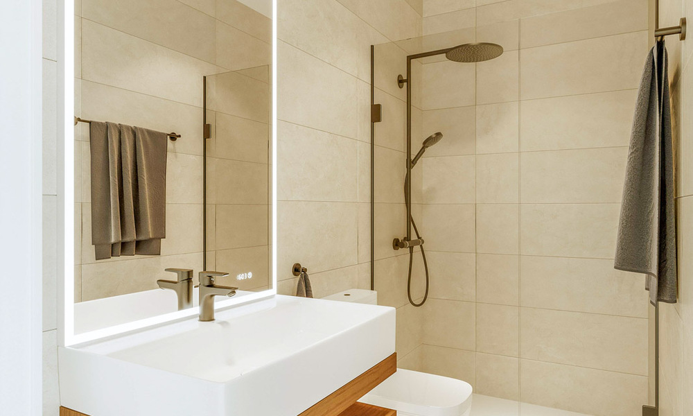 Opportuniteit! Moderne innovatieve rijhuizen met privétuin en zeezicht te koop in Fuengirola, Costa del Sol 70171