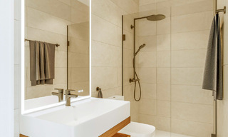 Opportuniteit! Moderne innovatieve rijhuizen met privétuin en zeezicht te koop in Fuengirola, Costa del Sol 70171 