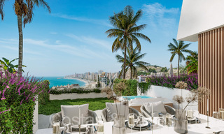 Opportuniteit! Moderne innovatieve rijhuizen met privétuin en zeezicht te koop in Fuengirola, Costa del Sol 70178 