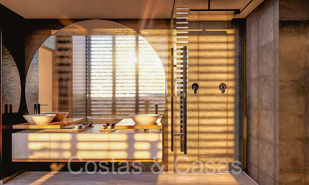 Nieuwe ontwikkeling van townhouses te koop grenzend aan de golfbaan in Estepona 70544