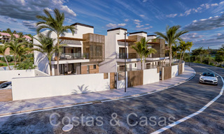 Nieuwe ontwikkeling van townhouses te koop grenzend aan de golfbaan in Estepona 70545 