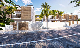 Nieuwe ontwikkeling van townhouses te koop grenzend aan de golfbaan in Estepona 70565 