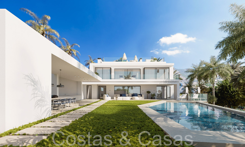 Eersteklas nieuwbouwvilla met eigentijds design te koop in het exclusieve Cascada de Camojan op Marbella’s Golden Mile 71352