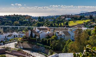 Moderne luxe appartementen te koop met zeezicht in een beveiligde urbanisatie in het vooraanstaande Benahavis - Marbella 805292 