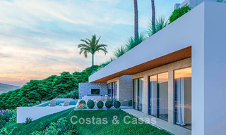 High-end designervilla met panoramisch berg- en zeezicht te koop in een gated resort in Benahavis - Marbella 74919 